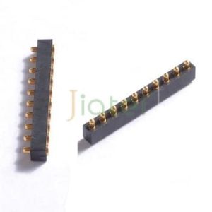 2.5mm Pitch 10Pin Spring Loaded Connector used in Wire free, Rechargeable Device