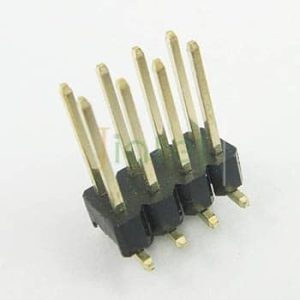 2.54mm Pitch dual row ,locating post SMT PCB Male header