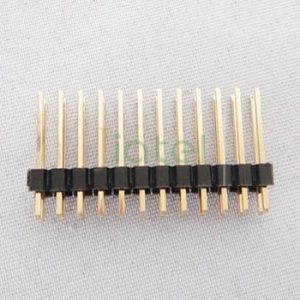 2.54mm Pitch 180 Male Pin Header , Gold plating