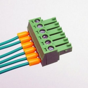 3.81mm pitch 6 Pole Terminal Block come with Wire