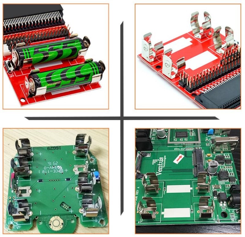 Jiatel high-precision battery contacts and holders