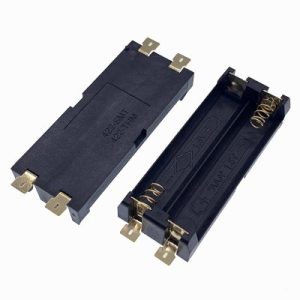 Two Cell AAA SMD Nylon Spring Battery Holder ,Gold Plating