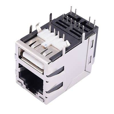 Dual-Layer RJ45 Network Interface with USB 2.0, 1000M Gigabit Ethernet - Image 4
