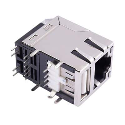 Dual-Layer RJ45 Network Interface with USB 2.0, 1000M Gigabit Ethernet - Image 2
