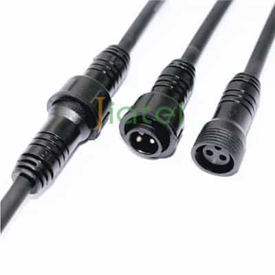 3Pin Male to Female IP67 Overmolded Waterproof Cable