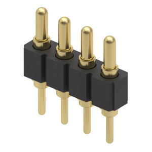 CONN SPRING PISTON 4POS PCB