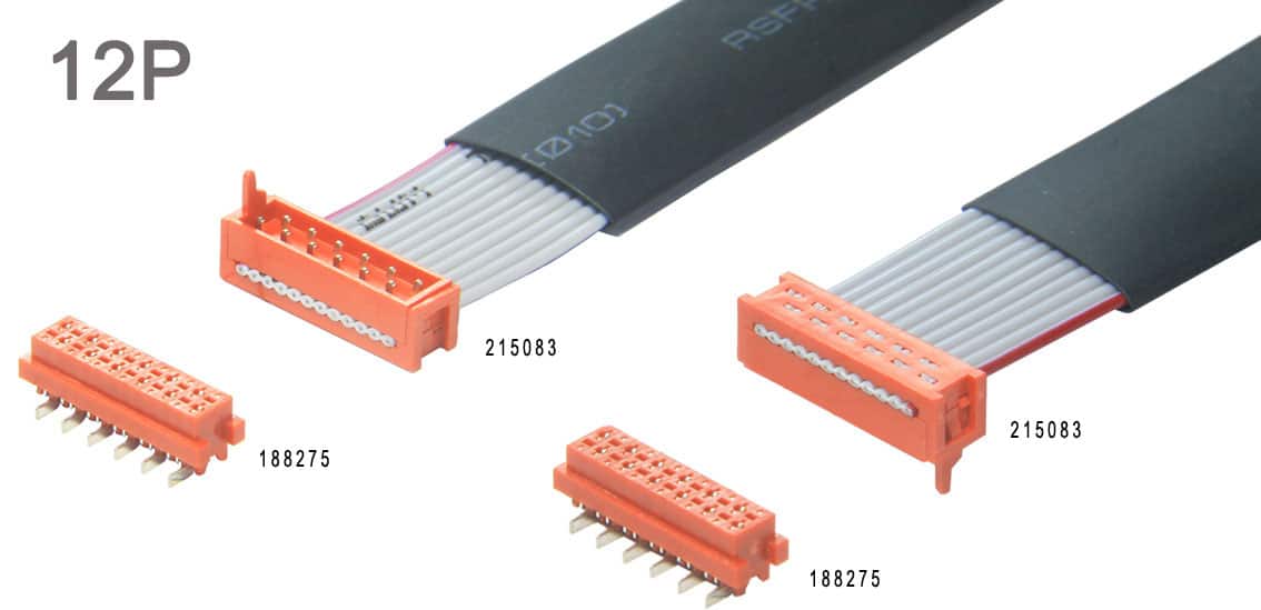 1.27mm Pitch Flat Ribbon Cable alternatives TE 215083 Cable Assembly