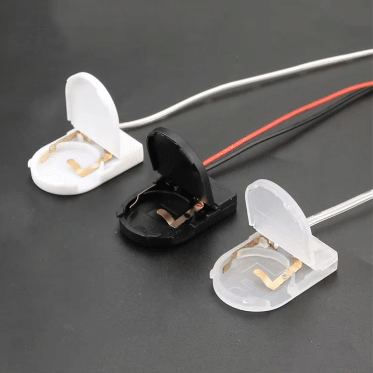 CR2032 Battery holder strap wire strap switch flip battery box - Image 3