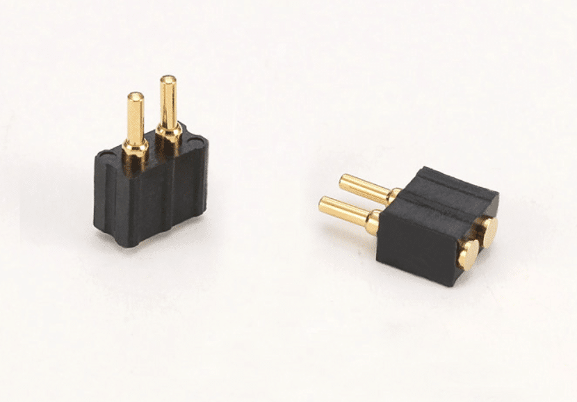 2.54mm 2 pogo pin battery connector supply