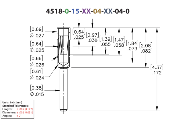 mill-max 4518 drawing