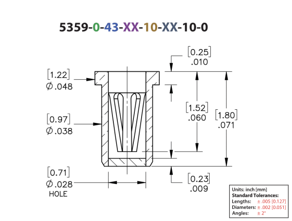 mill-max 5359 drawing