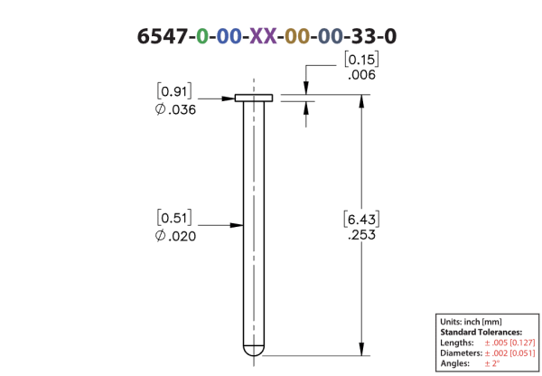 mill-max 6547 drawing
