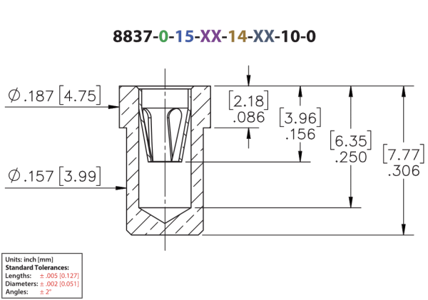 mill-max 8837-Drawing