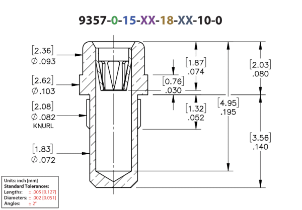 mill-max 9357 drawing