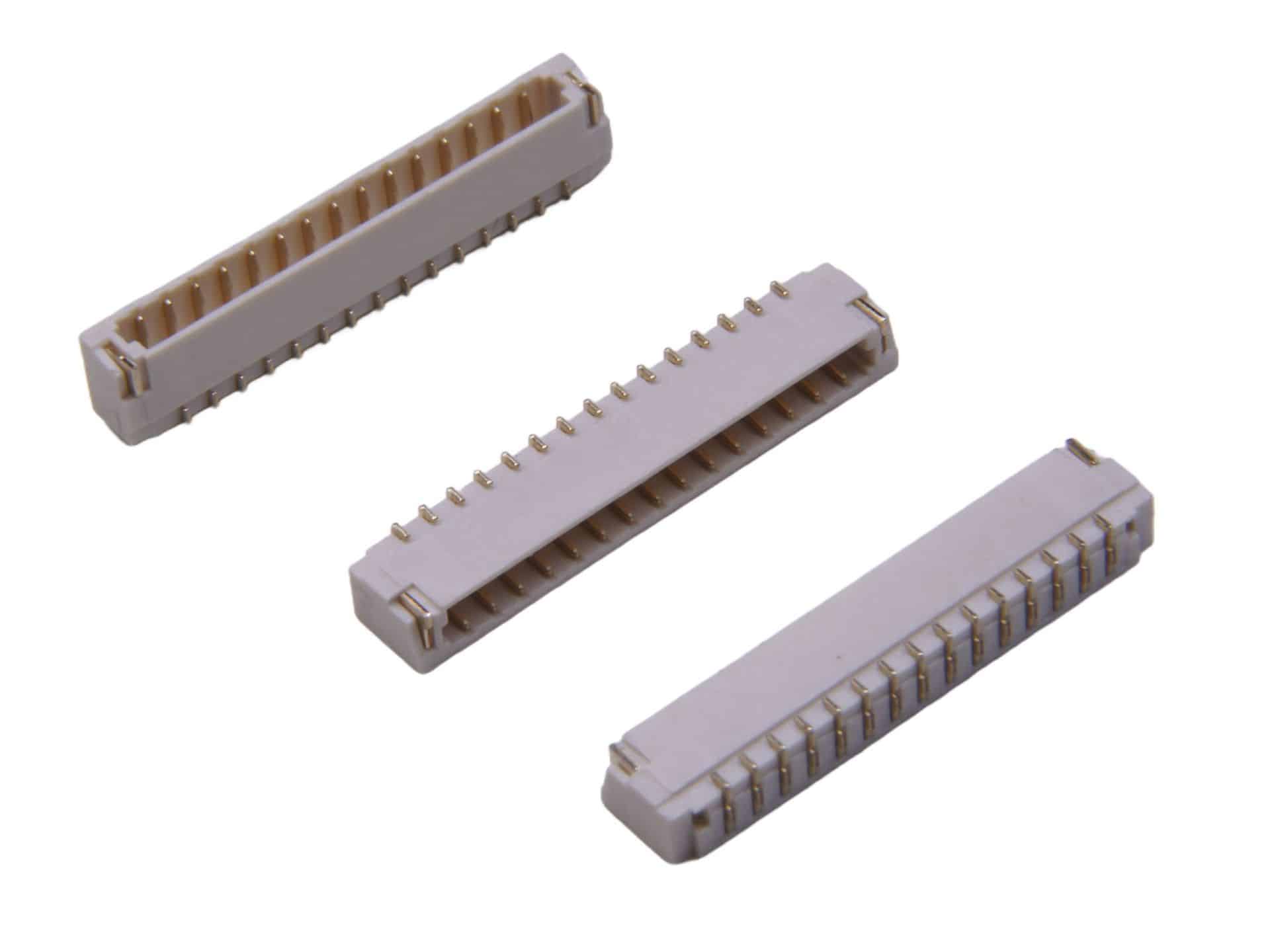 JST 0.8mm 15-Pin Piercing Terminal – 90° SMT