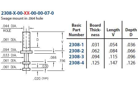 mill-max 2308 drawing