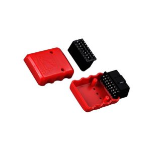 OBD-90-Degree-Reverse-Male-Connector-with-Red-Diagnostic-Housing
