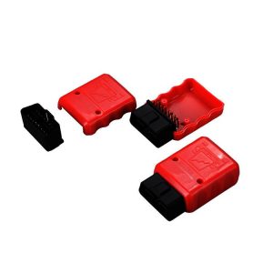 OBD-90-Degree-Reverse-Male-Connector-with-Red-Diagnostic-Housing
