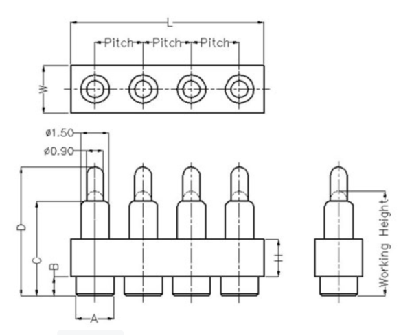4-Pin-Pogo-Pin-Flat-type