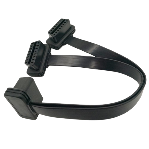 L-shaped OBD2 Y Splitter Extension Cable