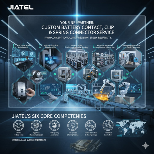 Custom Battery Contact, Clip & Spring Connector Service